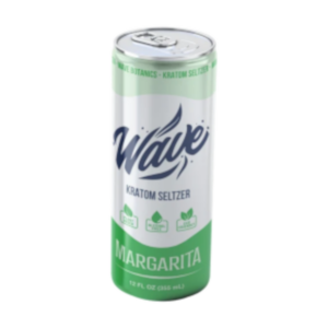 Wave Margarita Kratom Seltzer 50mg can sparkling kratom beverage margarita flavor